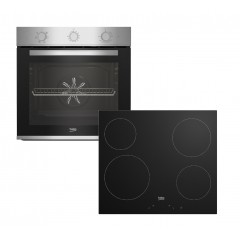 Beko BBIE12100XD + HIC 64401 Φούρνος άνω Πάγκου 66lt με Κεραμικές Εστίες Π59.4εκ. Inox Beko BBIE12100XD + HIC 64401 Φούρνος άνω Πάγκου 66lt με Κεραμικές Εστίες Π59.4εκ. Inox